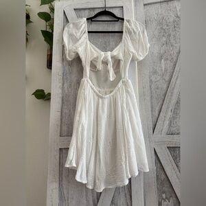 Hollister White Mini Dress